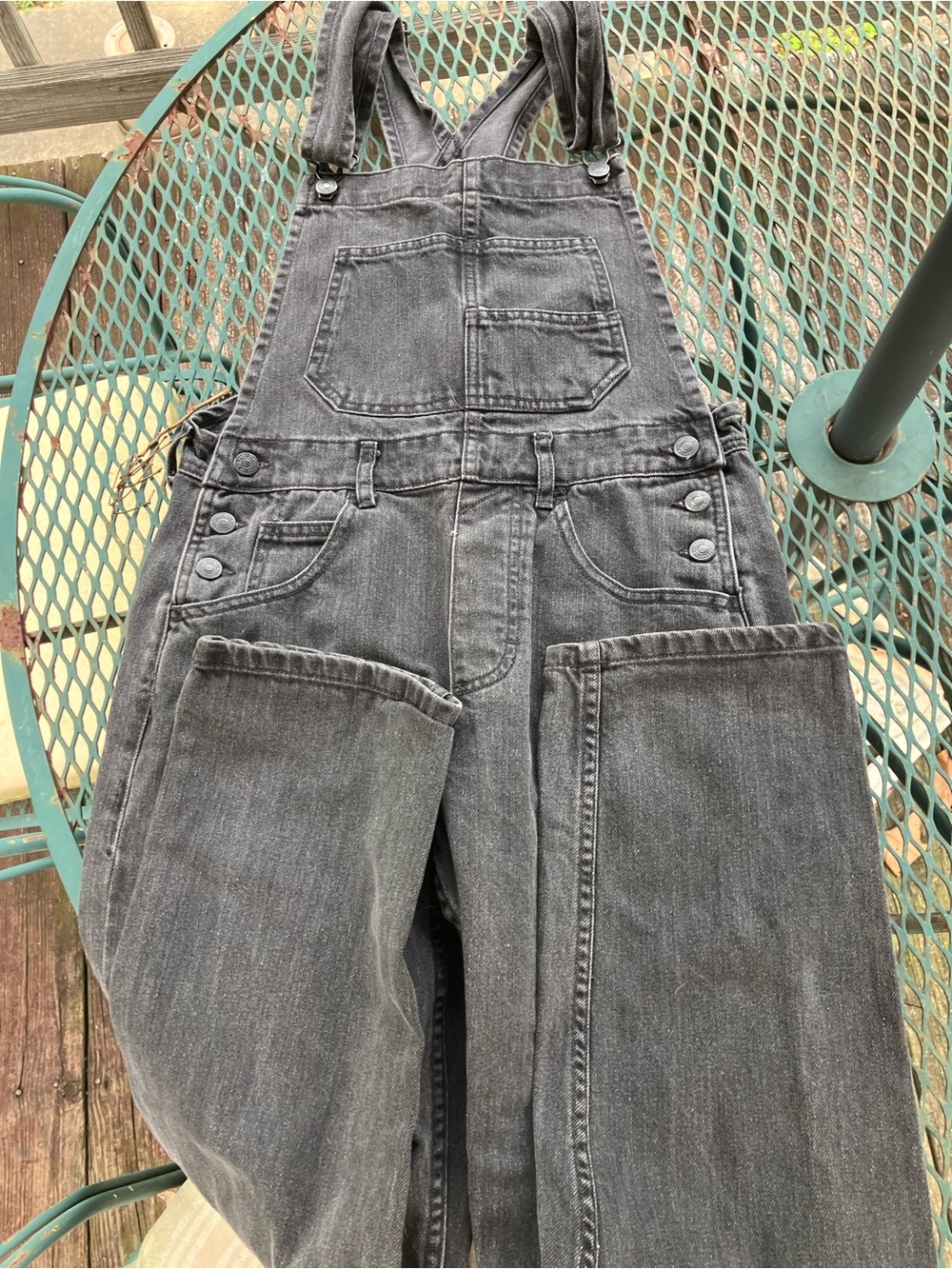Free People black overalls